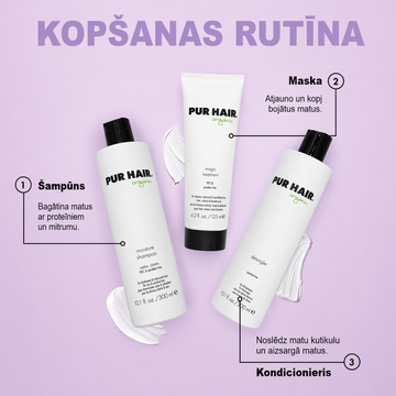 Krāsotu un sausu matu kopšanas komplekts