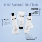 Dabīgi cirtainu un sausu matu kopšanas komplekts