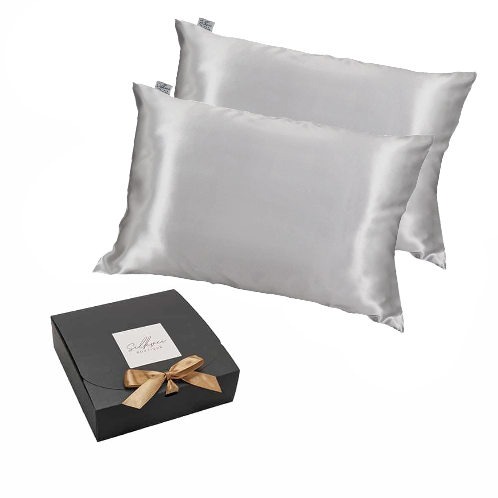 Silkvei Dāvanu Komplekts - Dreamy Duo Sudraba 50x60cm