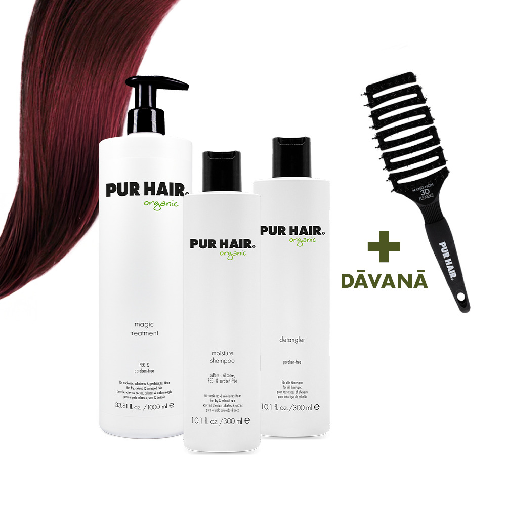 Krāsotu un Sausu matu kopšanas komplekts