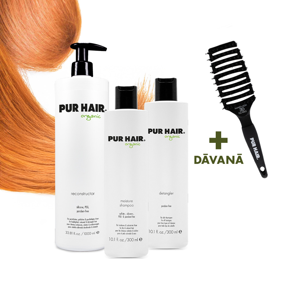 Krāsotu un Vāju matu kopšanas komplekts